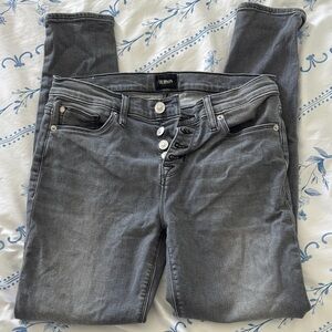 Hudson Jeans Women's Skinny Gray Button-Fly Jeans